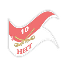 Load image into Gallery viewer, Kiss-Cut Stickers - Army - HHT - 1st Squadron - 10th Cavalry Guidon - Waving X 300