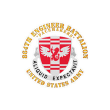 Load image into Gallery viewer, Kiss-Cut Vinyl Decals - Army - 864th Eng Bn - US Army