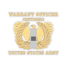 Load image into Gallery viewer, Kiss-Cut Stickers - Army - Warrant Officer - W01 - Retired - Flat - Eagle and Bar X 300