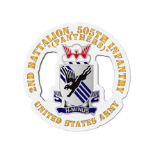 Load image into Gallery viewer, Die-Cut Magnets -Army - 2nd Bn, 505th Infantry Regiment - Panthers - DUI X 300