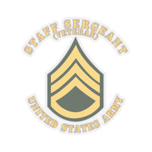 Load image into Gallery viewer, Kiss-Cut Stickers - Army - Staff Sergeant - SSG - Veteran - Flat X 300