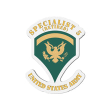 Load image into Gallery viewer, Die-Cut Magnets - Army - Enlisted - SPEC 4 - Specialist 4 - Std - X 300