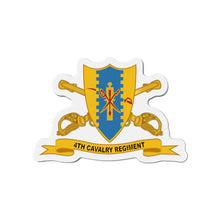 Load image into Gallery viewer, Die-Cut Magnets - 4th Cavalry Regiment w Br - Ribbon