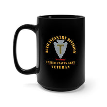 Load image into Gallery viewer, Black Mug 15oz - Army - DUI - 36th Infantry Division - Arrowhead - US Army Veteran X 300