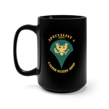 Load image into Gallery viewer, Black Mug 15oz - Army - Enlisted - SPC - Specialist 4 - Std - X 300