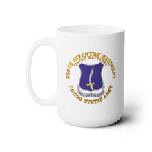 Load image into Gallery viewer, White Mug 15oz - Army - 369th Infantry Regiment - DUI - First Draw - Black Rattlers