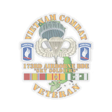 Load image into Gallery viewer, Kiss-Cut Stickers - Army - Vietnam Combat Infantry Veteran w 173rd Airborne Bde SSI X 300