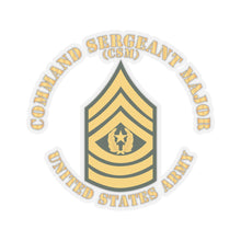 Load image into Gallery viewer, Kiss-Cut Stickers - Army - Command Sergeant Major - CSM - Flat X 300