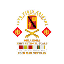 Load image into Gallery viewer, Kiss-Cut Vinyl Decals - Army - 45th Fires Bde, OKARNG w COLD SVC