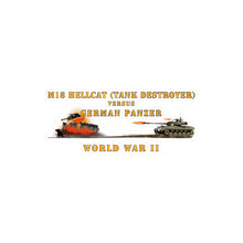 Load image into Gallery viewer, Kiss-Cut Vinyl Decals - Army - WWII - M18 HellCat Killing - German Panzer Exploding