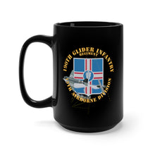 Load image into Gallery viewer, Black Mug 15oz - Army - 190th Glider Infantry Regiment - 13th AIrborne Division w C47 Towing Glider X 300