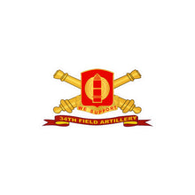 Load image into Gallery viewer, Kiss-Cut Vinyl Decals - Army - 34th Field Artillery w Br - Ribbon