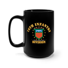 Load image into Gallery viewer, Black Mug 15oz - 76th Infantry Division - Liberty Bell Division X 300