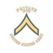 Load image into Gallery viewer, Kiss-Cut Stickers - Army - Private - PV2 - Flat X 300