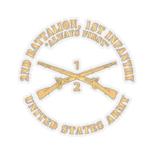 Load image into Gallery viewer, Kiss-Cut Stickers - Army - 2nd Battalion, 1st Infantry Regiment Branch - Always First - US Army