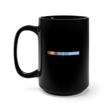 Load image into Gallery viewer, Black Mug 15oz - Korean War Service Bar w Campaign Star X 300
