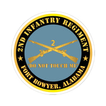 Load image into Gallery viewer, Kiss - Cut Stickers - Army - 2nd Infantry Regiment Branch - Do Not Touch Me - Fort Bowyer, Alabama X 300