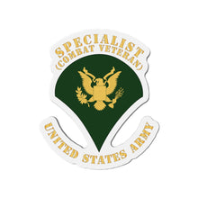 Load image into Gallery viewer, Die-Cut Magnets -SSI - Army - Specialist - SP4 - Combat Veteran - Flat X 300
