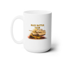 Load image into Gallery viewer, White Ceramic Mug 15oz - Army - Main Battle Tank - M1A1 X 300