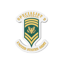 Load image into Gallery viewer, Die-Cut Magnets - Army - Enlisted - SPEC 9 - Specialist 9 - Std - Veteran X 300
