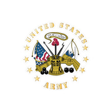 Load image into Gallery viewer, Kiss-Cut Vinyl Decals - Emblem - US Army Center wo DS