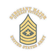 Load image into Gallery viewer, Kiss-Cut Stickers - Army - Sergeant Major - SGM - Combat Veteran - Flat X 300