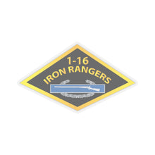 Load image into Gallery viewer, Kiss-Cut Stickers - Army - 1st Bn,16th Infantry - Iron Rangers w CIB w Txt X 300