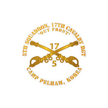 Load image into Gallery viewer, Kiss-Cut Vinyl Decals - Army - 5th Sqn 17th Cavalry Regiment - Camp Pelham, Korea