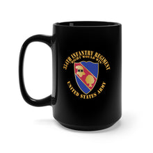 Load image into Gallery viewer, Black Mug 15oz - Army - DUI - 354th Infantry Regiment - Right Would Win X 300