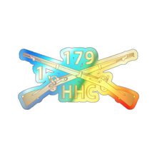 Load image into Gallery viewer, Holographic Die-cut Stickers - HQ Company, 1st Battalion, 179th Infantry Regiment - Inf Branch wo Txt X 300