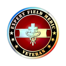 Load image into Gallery viewer, Holographic Die-cut Stickers - Expert Field Medic Veteran