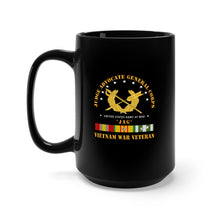 Load image into Gallery viewer, Black Mug 15oz - Army - JAG Branch w VN SVC