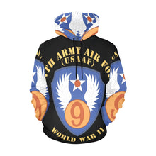 Load image into Gallery viewer, Men's All Over Print Hoodie (USA Size) (Model H13) - AAC - SSI - 9th Air Force - WWII - USAAF