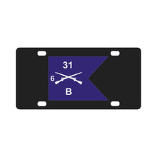 Load image into Gallery viewer, Army - Guidon - B Co 6th Bn 31st Infantry Classic License Plate
