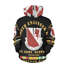Load image into Gallery viewer, Men's All Over Print Hoodie (USA Size) (Model H13) - Army - 809th Engineer Bn - Thailand w VN SVC