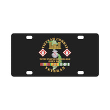 Load image into Gallery viewer, Vietnam Combat Veteran w 20th Engineer Brigade SSI - BIEN HOA X 300 Classic License Plate