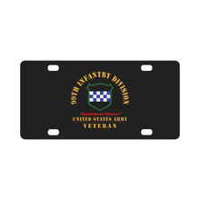 Load image into Gallery viewer, Army - SSI - 99th Infantry Division - Checkerboard Division - US Army Veteran X 300 Classic License Plate