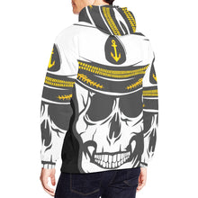 Load image into Gallery viewer, Men's All Over Print Hoodie (USA Size) (Model H13) - Sailor - Skull - Cap