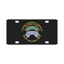 Load image into Gallery viewer, Joint Security Area - United Nations Command Support Group w Txt X 300 Classic License Plate