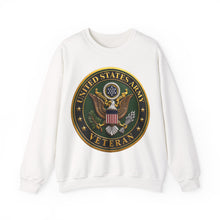 Load image into Gallery viewer, Crewneck Sweatshirt - Army - US Army Veteran - 3D - Enhanced