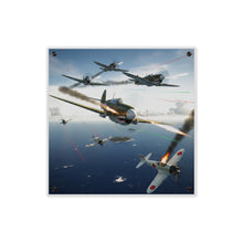 Load image into Gallery viewer, Acrylic Wall Art Panel - Curtis P-40 Kittyhawk w Machine Guns Blazing