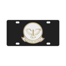 Load image into Gallery viewer, Attack Squadron 128 - Golden Intruders - White X 300 Classic License Plate