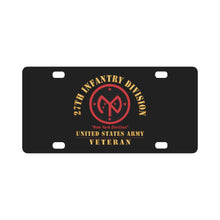 Load image into Gallery viewer, Army - SSI - 27th Infantry Division - New York Division - US Army Veteran X 300 Classic License Plate