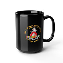 Load image into Gallery viewer, Black Mug (11oz, 15oz) - 6th Battalion, 14th Artillery Regiment - DUI - Warbonnets - VN SVC BAR - Top X 300