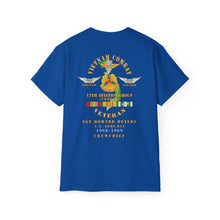 Load image into Gallery viewer, Unisex Ultra Cotton Tee - Vietnam Combat Aviation Vet w Air Crew Badges - 12th Combat Aviation Group - Black Jack - Sgt Howard Meyers - 1968-1969 SVC X 300