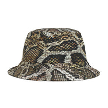 Load image into Gallery viewer, Snake Print Bucket Hat — All-Over-Print Safari Chic Hat