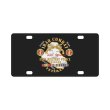 Load image into Gallery viewer, Army - 89th Military Police Brigade - Iraq Combat Veteran - SSI - Br w IRAQ SVC X 300 Classic License Plate