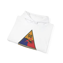 Load image into Gallery viewer, Hoodie – SSI - 50th Armored Division w Name Tape X 300