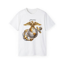 Load image into Gallery viewer, Unisex Ultra Cotton Tee - Emblem - USMC - Eagle Globe Anchor - 3d enhanced