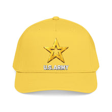 Load image into Gallery viewer, Mid Profile Baseball Cap - Army Star W Us Army w White Star - 3D - Enhanced